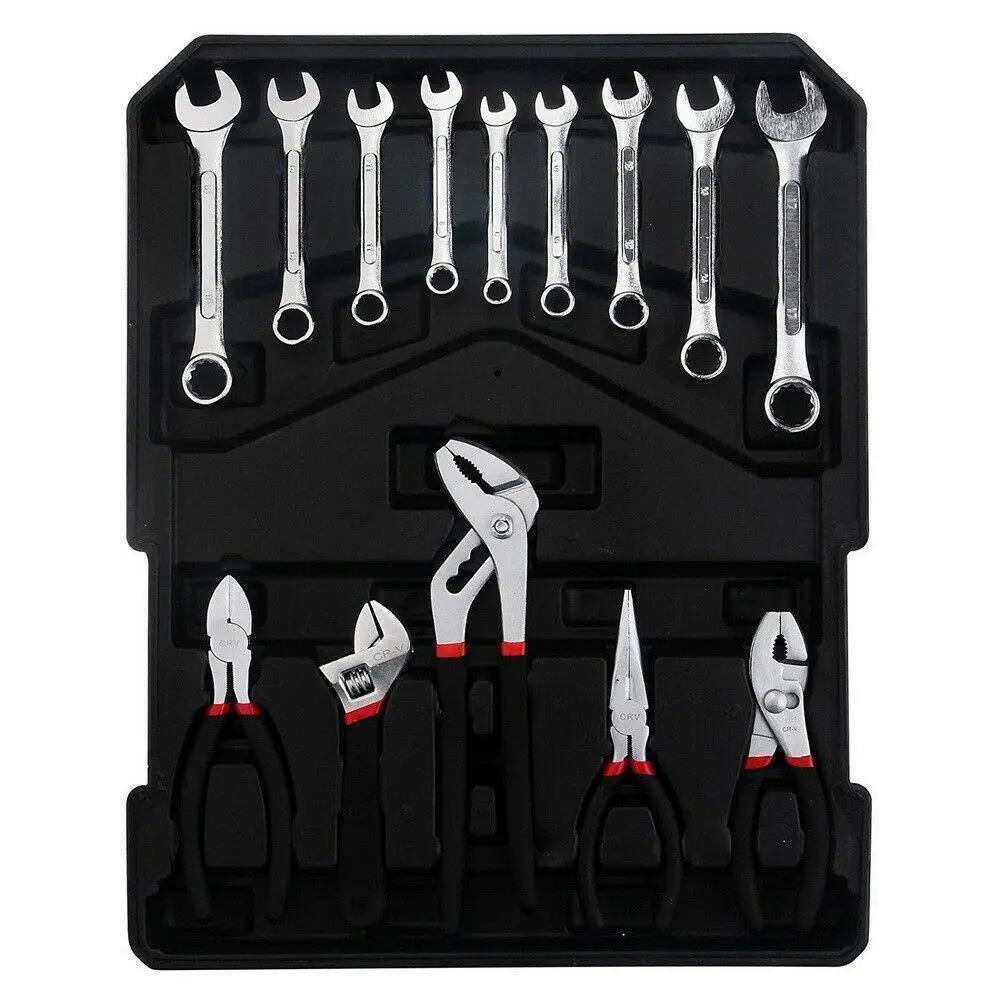 799 PCS Tool Set Mechanics Tool Kit Wrenches Socket w/Trolley Case Box Organize