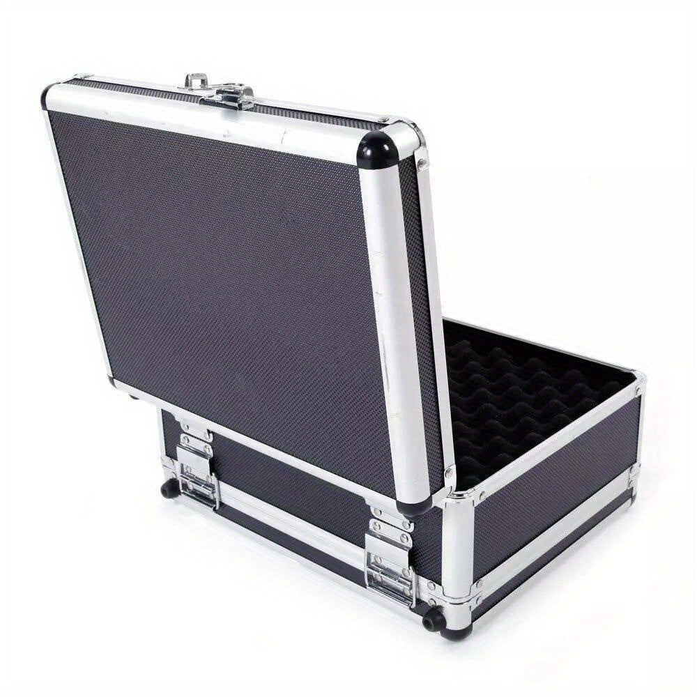 Double Sided Aluminum Pistol Gun Case Security Handgun Carry Storage Box