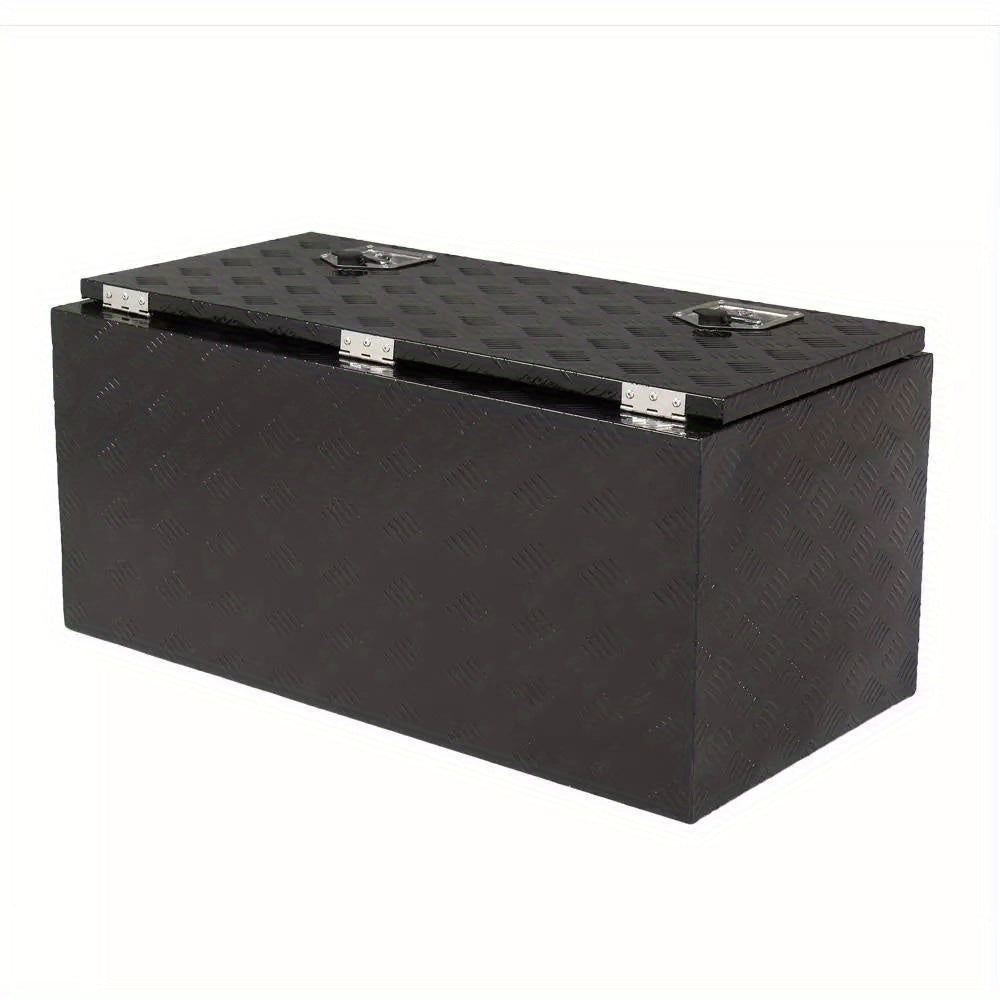 36Inches Heavy Duty Black Aluminum Tool Box Truck Storage Underbody ATV/RV/Trailer with Lock