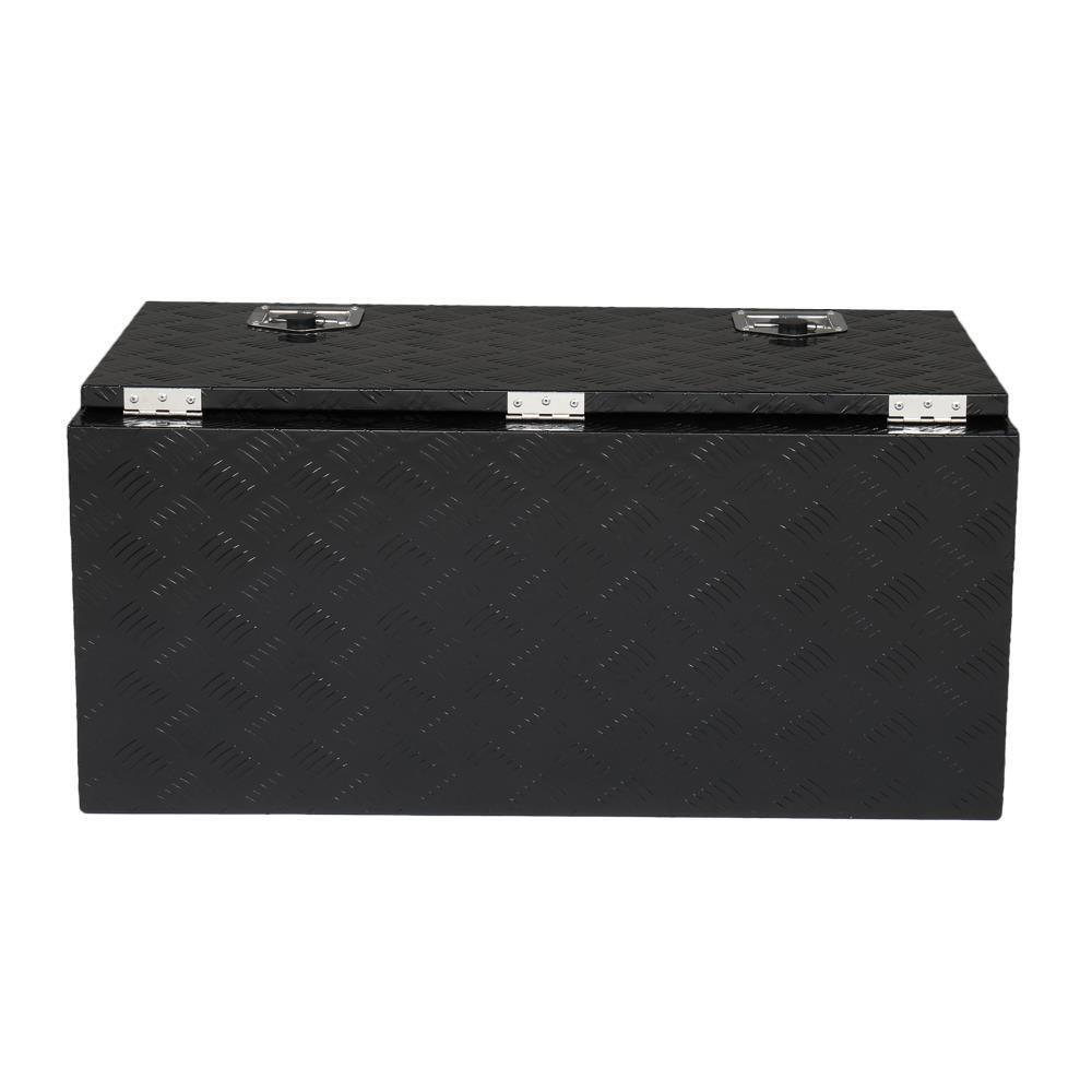 36Inches Heavy Duty Black Aluminum Tool Box Truck Storage Underbody ATV/RV/Trailer with Lock