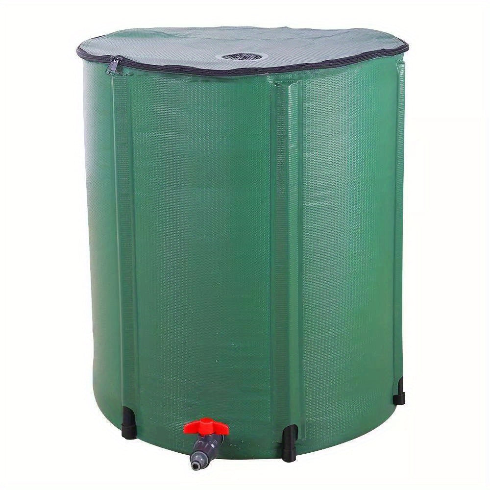 50 Gallon Rain Barrel Folding Portable Water Collection Tank Storage Outdoor