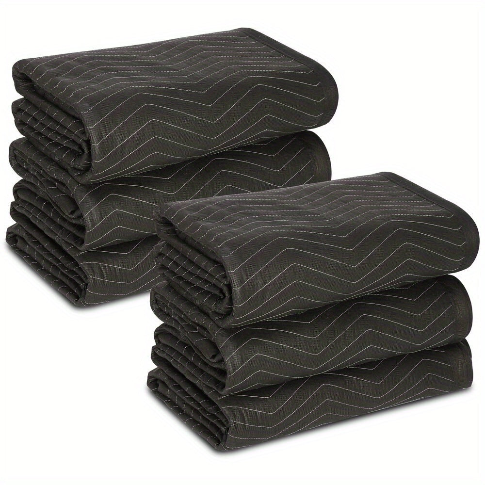 6 Heavy Duty Moving Packing Blankets - Ultra Thick 72x80 Pro Furniture Pads