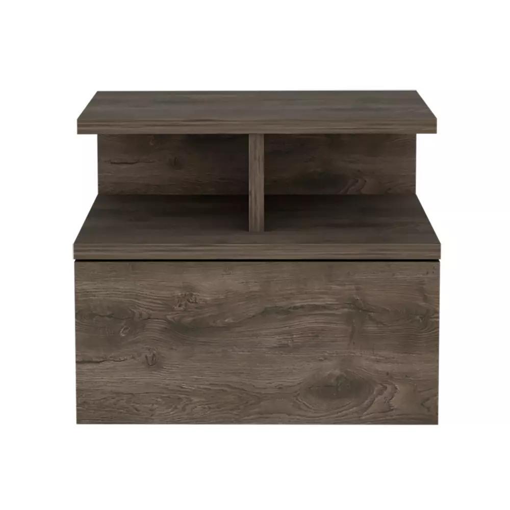 Nightstand Floating Flopini, Bedroom, Dark Walnut