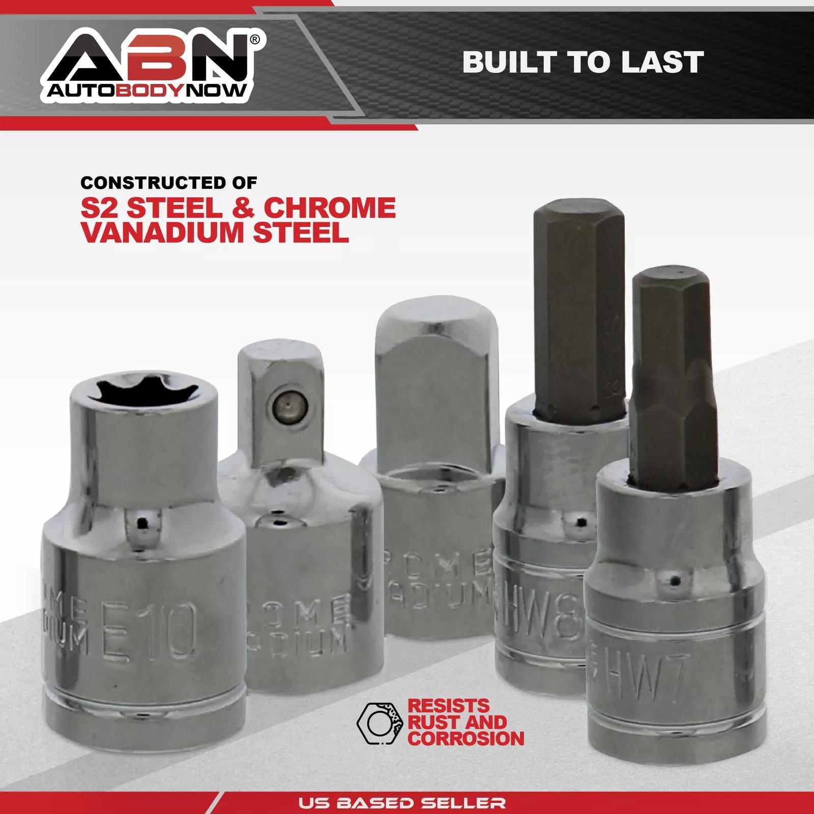 Master Combination Torx Bit Socket Set - 45pc SAE and Metric Hex Socket Set