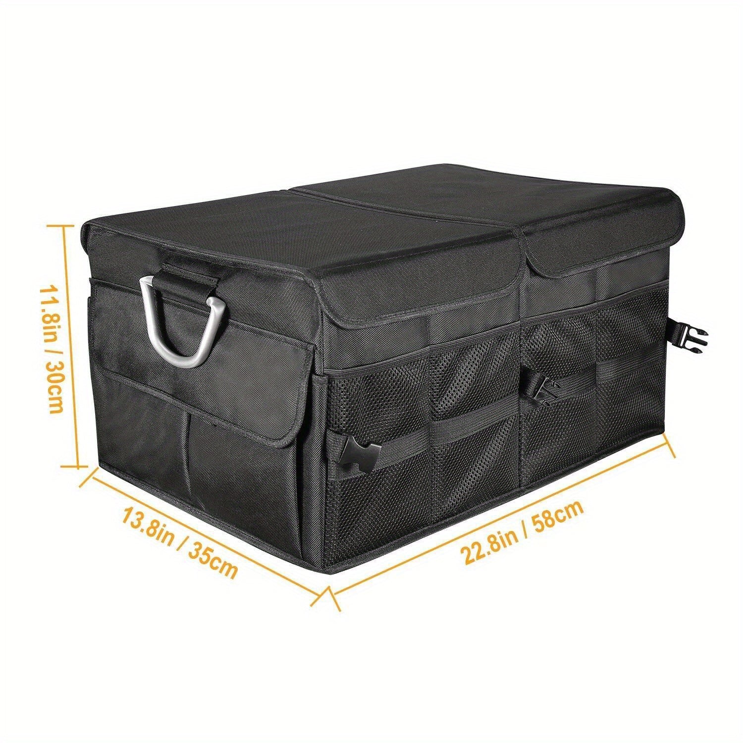 60L Trunk Cargo Organizer Folding Caddy Storage Collapse Bag Bin - Car Truck SUV