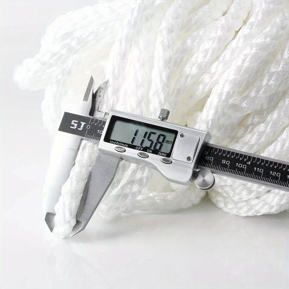 1/2" x 100' 3-Strand Nylon Anchor Rope w/ Thimble - 6250LB Boat Rigging Line