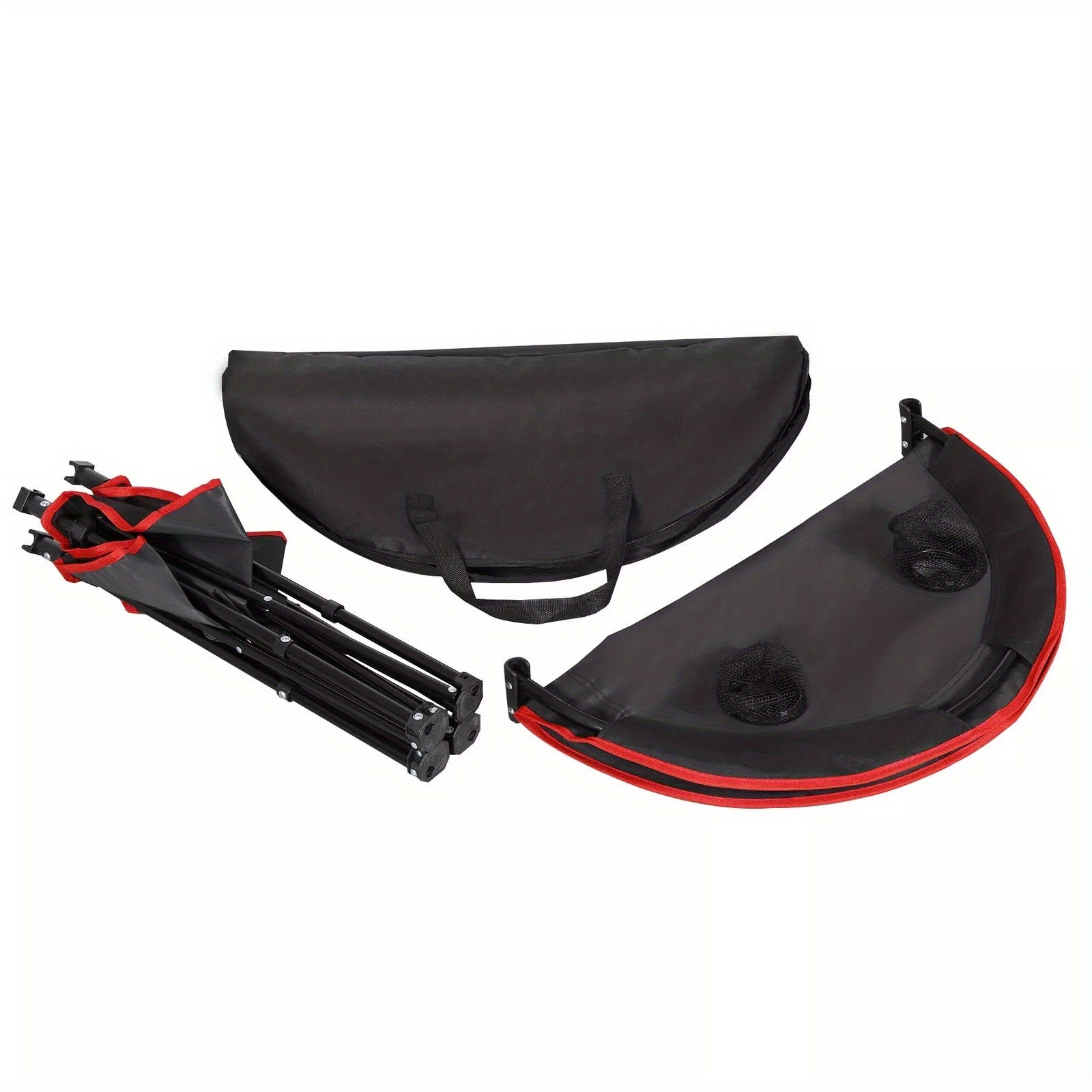 Folding Picnic Table – Portable Outdoor Camping Table with 4 Cup Holders & Bags!