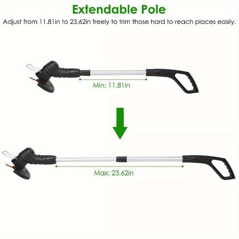 Electric Weed Grass Trimmer Mower Portable Adjustable Garden Lawn Grass Edger