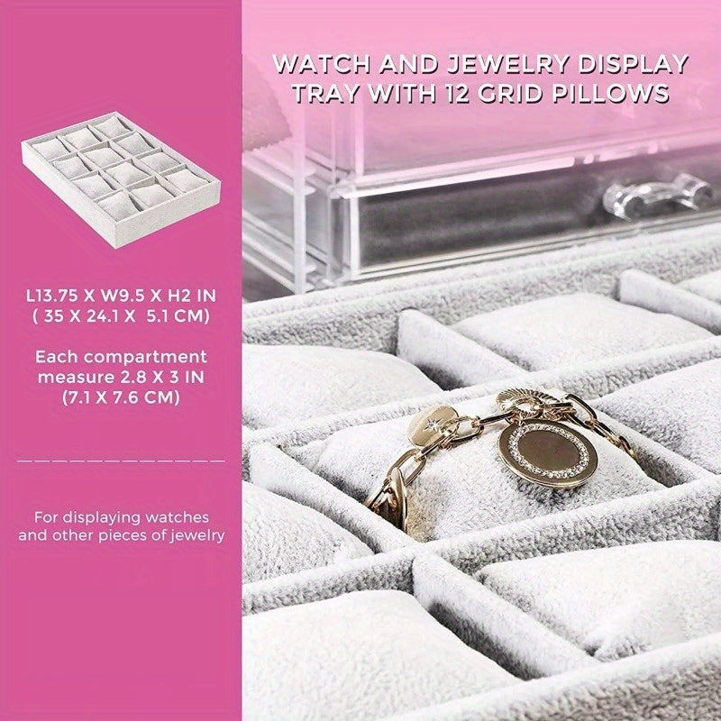 Watch Bracelet Jewelry Display Box Tray Suitable for Storage Storage Box Drawer Dresser