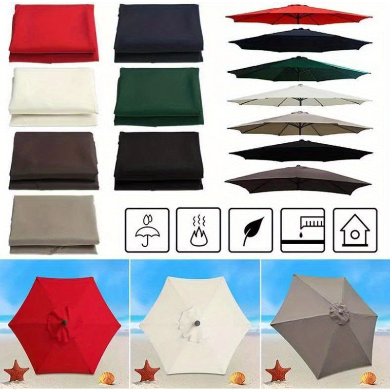 6.5/9/10ft Cantilever Patio Offset Umbrella Replacement Canopy Parasol Top Cover