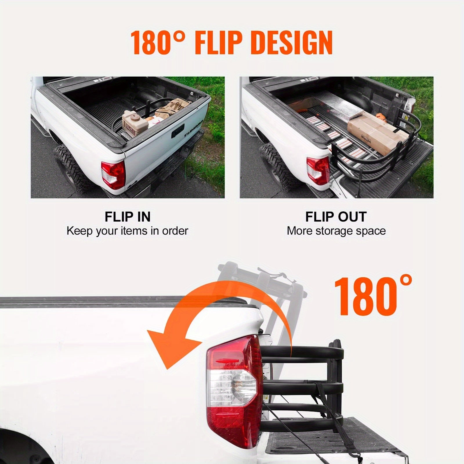Retractable Truck Bed Extender for Ford F150, Dodge Ram, GMC Tailgate Extension
