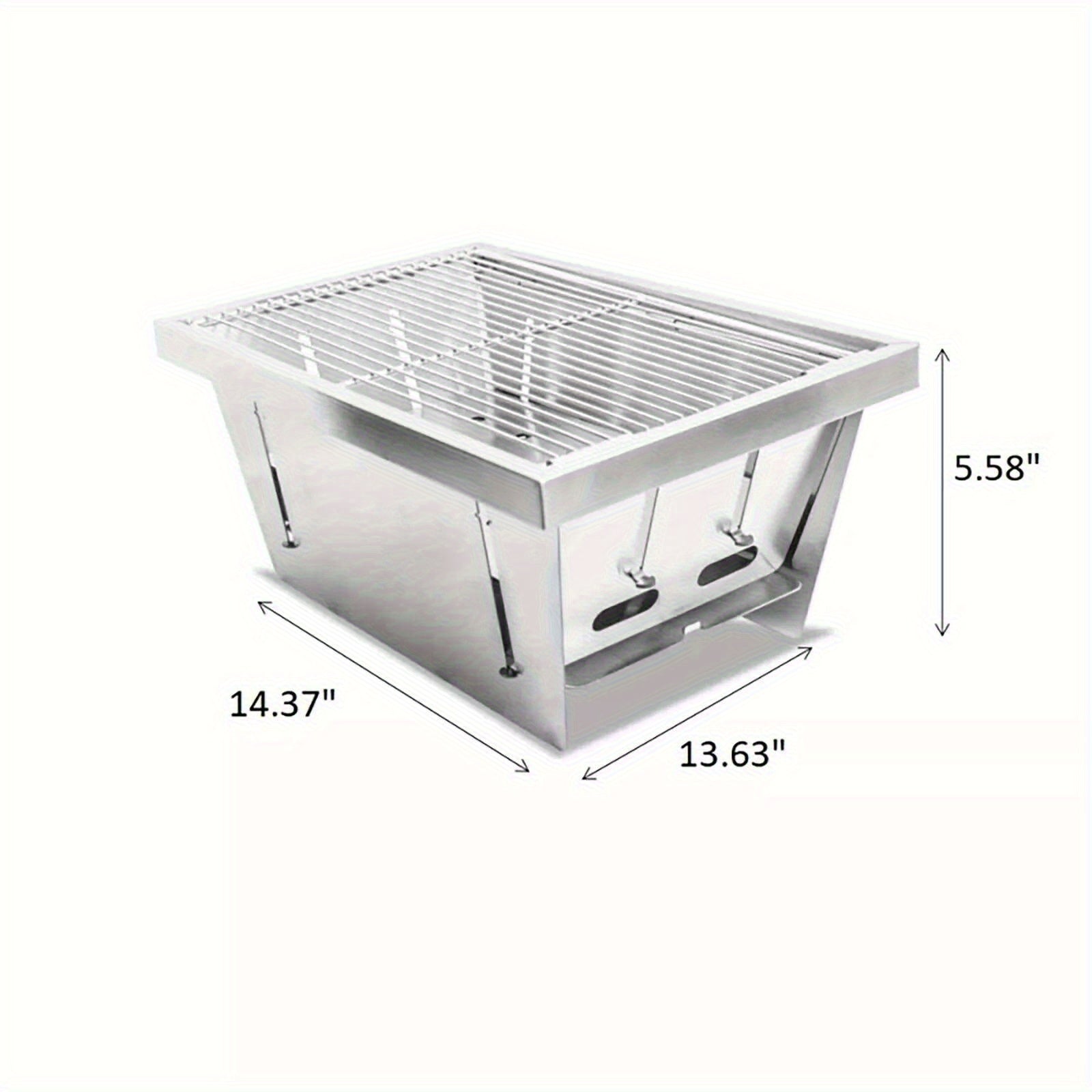 Portable Foldable BBQ Grill Charcoal Stove Outdoor Camping Cooker