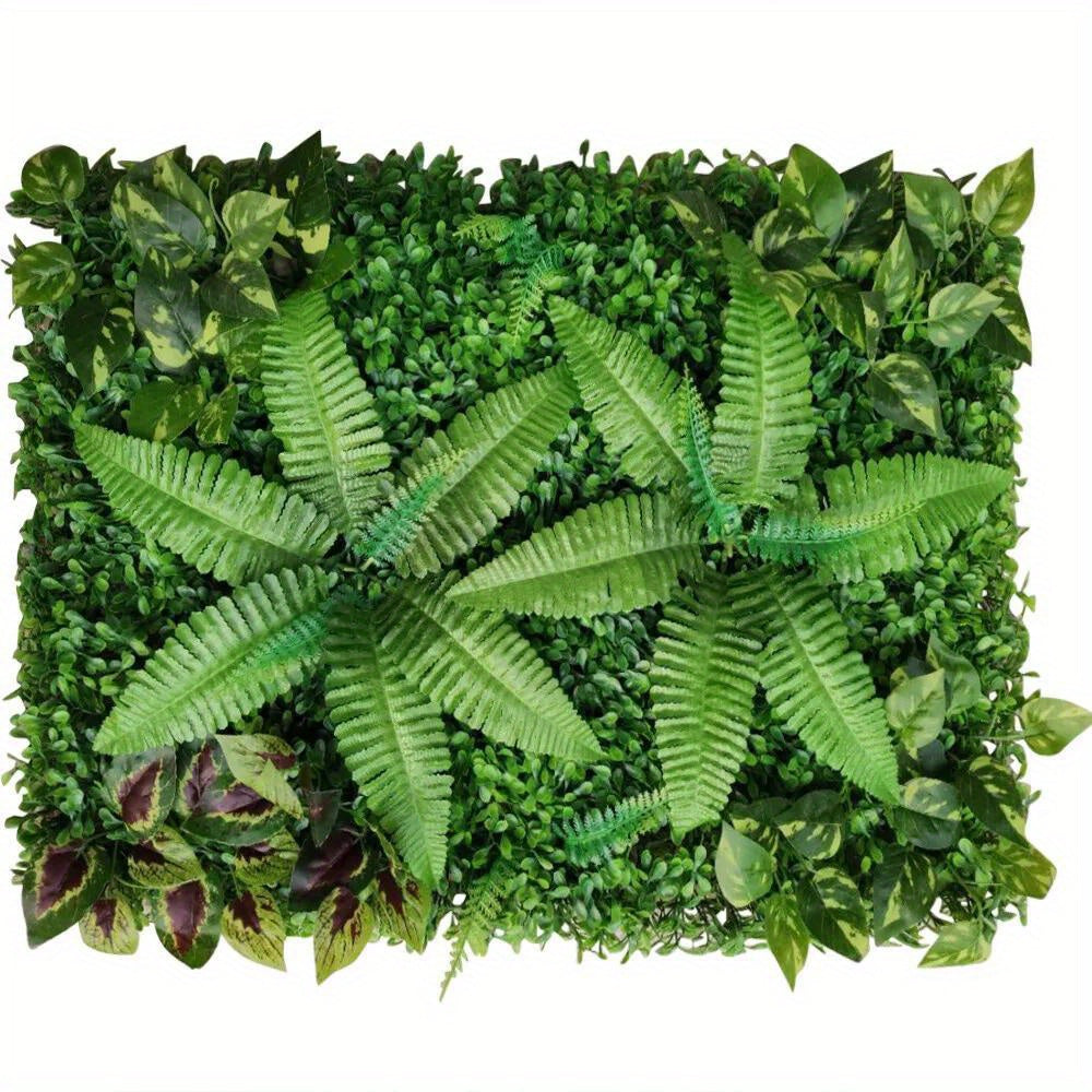 9 Pcs Artificial Greenery Wall Hedge Grass Panels Foliage Fence Decoration