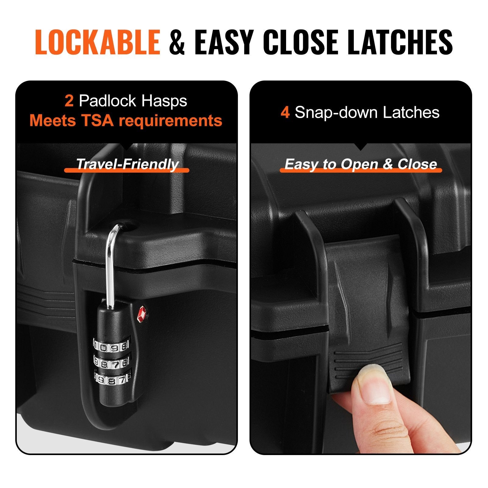 42 in Lockable Tactical Hard Case - Waterproof, Crushproof & Foam-Padded Protection!