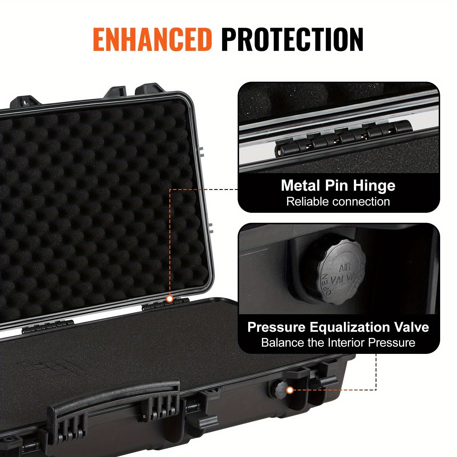 42 in Lockable Tactical Hard Case - Waterproof, Crushproof & Foam-Padded Protection!