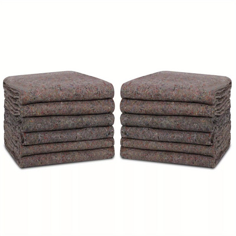 12 Pack Moving Blankets Shipping Furniture Equipment Protection Pads Quilted