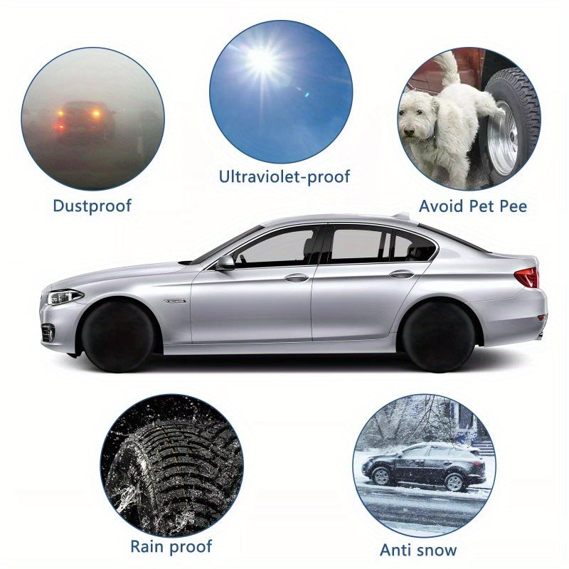 4PCS Waterproof Tire Covers Wheel & Tyre RV Trailer Camper Sun Protector Fit For RV Trailers Campers Cars Trucks and other automobiles 30"-32"