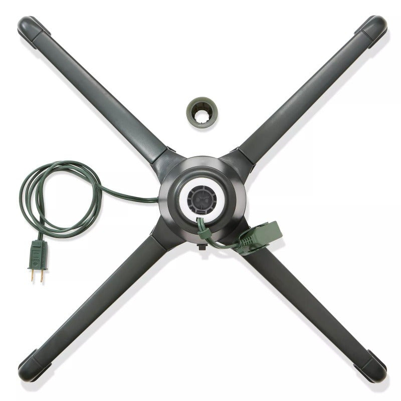 360 Degree Rotating Christmas Tree Stand, Holds 7.5 ft. Trees, 3 Settings -