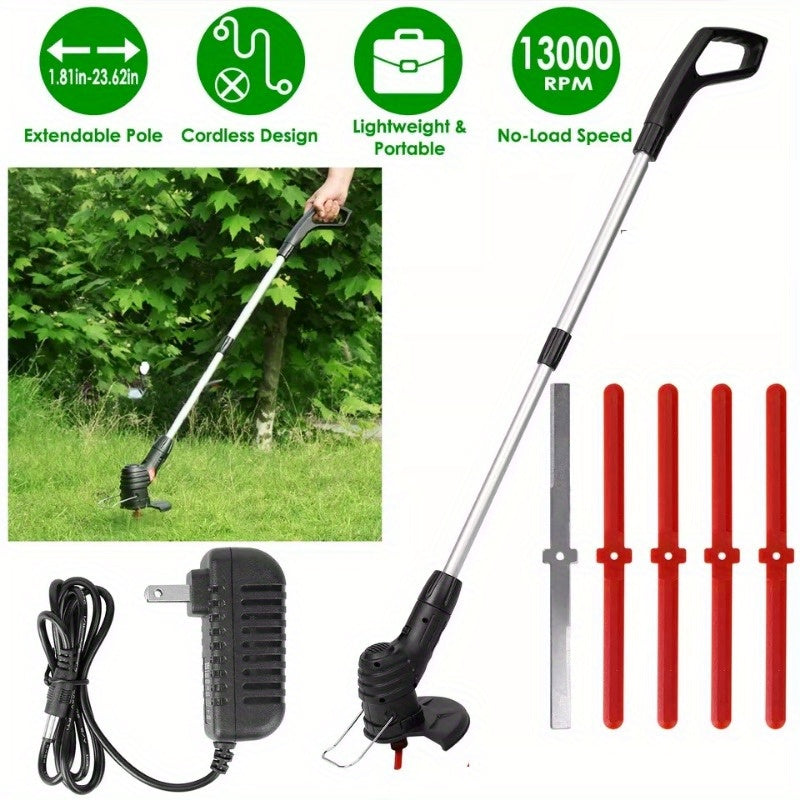 Electric Weed Grass Trimmer Mower Portable Adjustable Garden Lawn Grass Edger