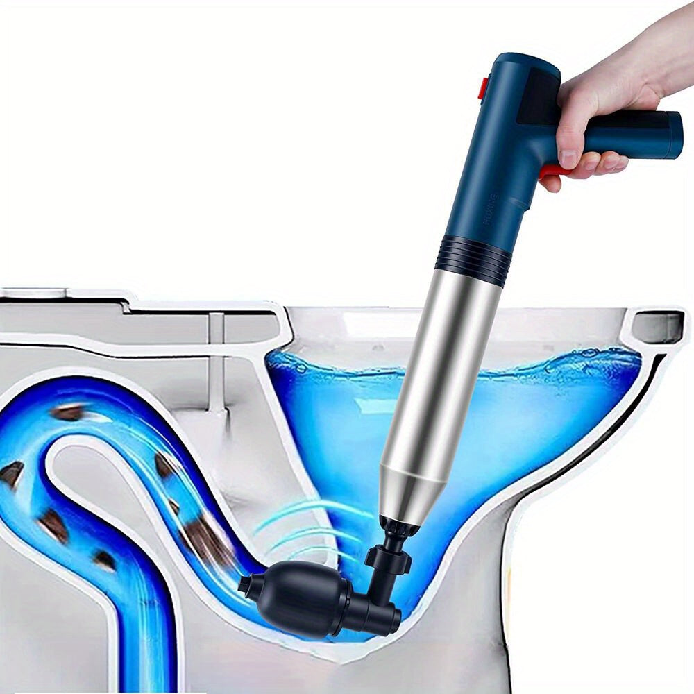 Effective Pipe Unclogging Tool, High-Pressure Air Gun Plunger