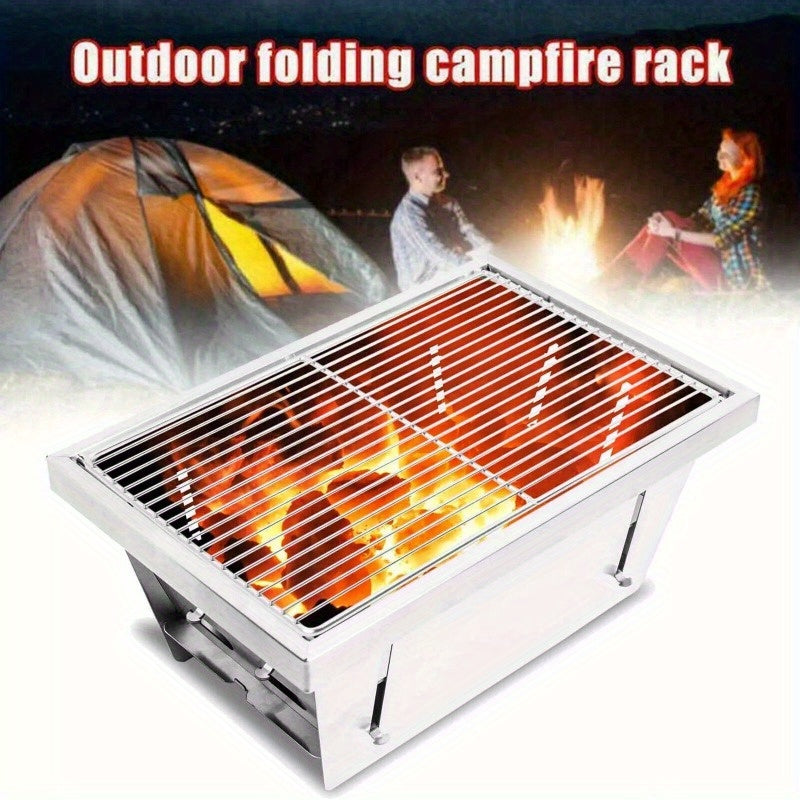 Portable Foldable BBQ Grill Charcoal Stove Outdoor Camping Cooker