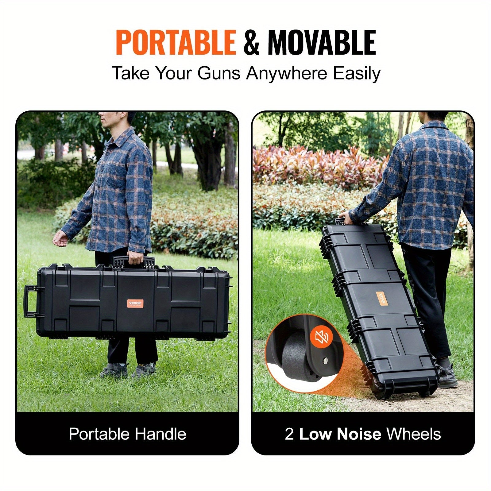 42 in Lockable Tactical Hard Case - Waterproof, Crushproof & Foam-Padded Protection!