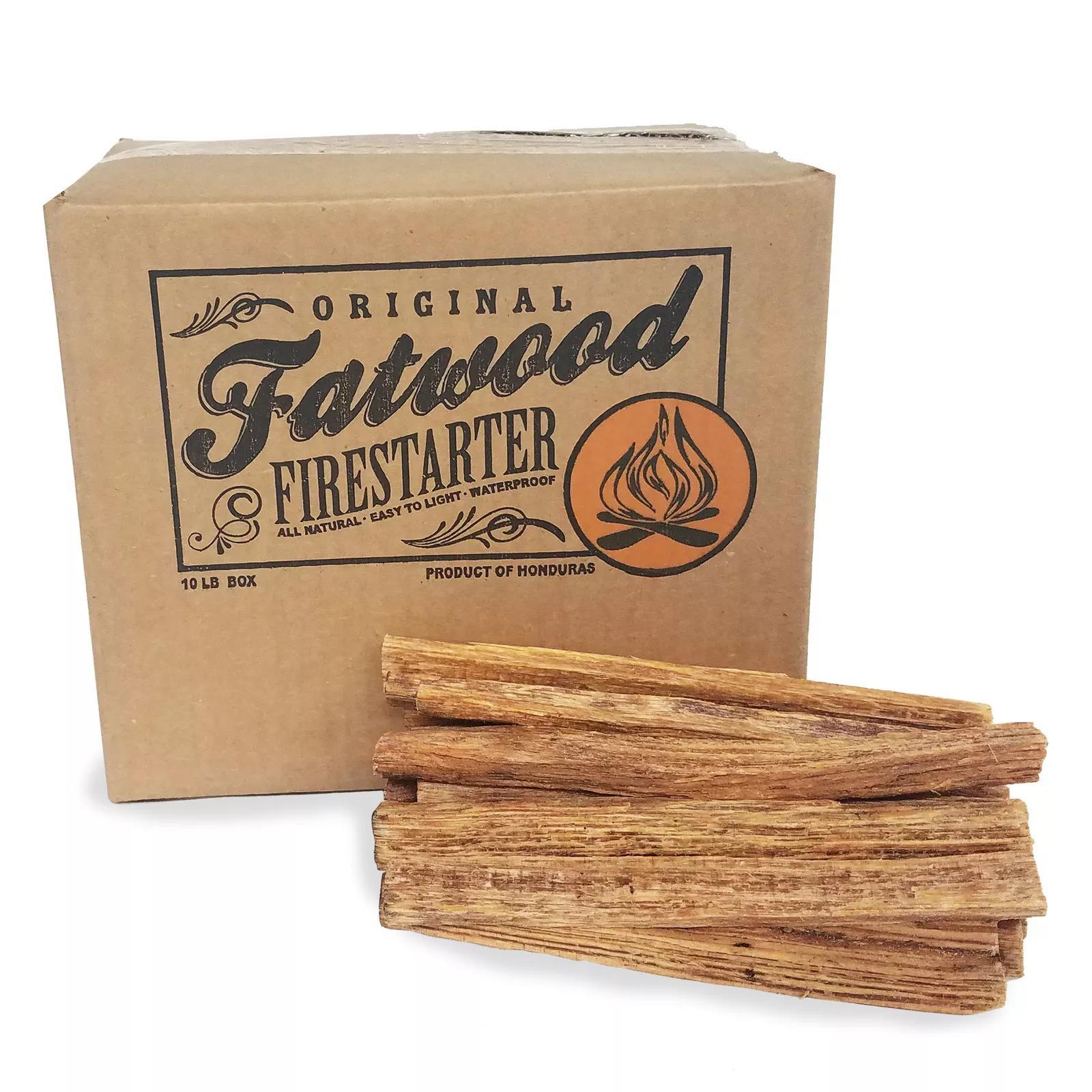 10lb Fatwood Fire Starters - Natural Kindling for Quick Fire Starting Pieces