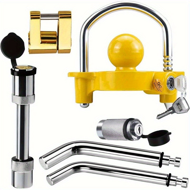 Trailer Hitch Security Lock Set Share the Same 2 Keys