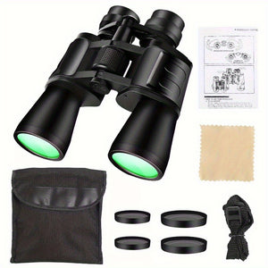 180x100 Travel Binoculars Zoom Low Night Vision Hunting Telescope Outdoor Case