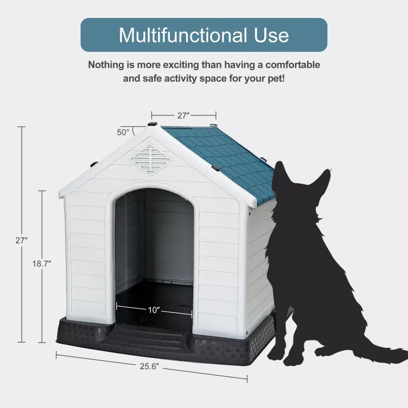 Outdoor Dog House Water Resistant Dog House for Small to Medium Sized