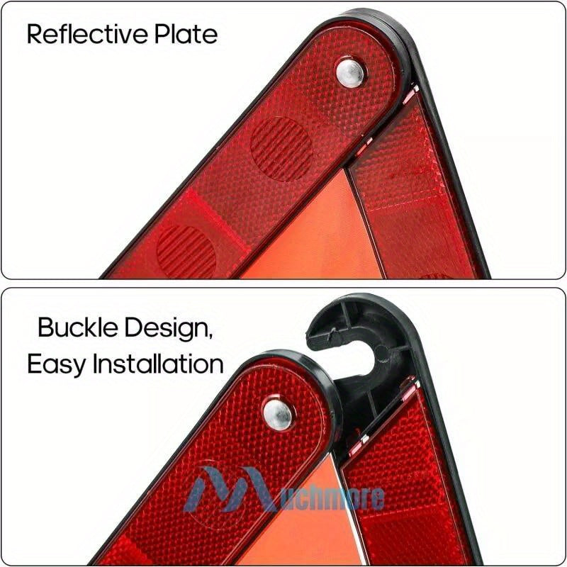Emergency Warning Triangle – Reflective Roadside Safety Kit for Cars