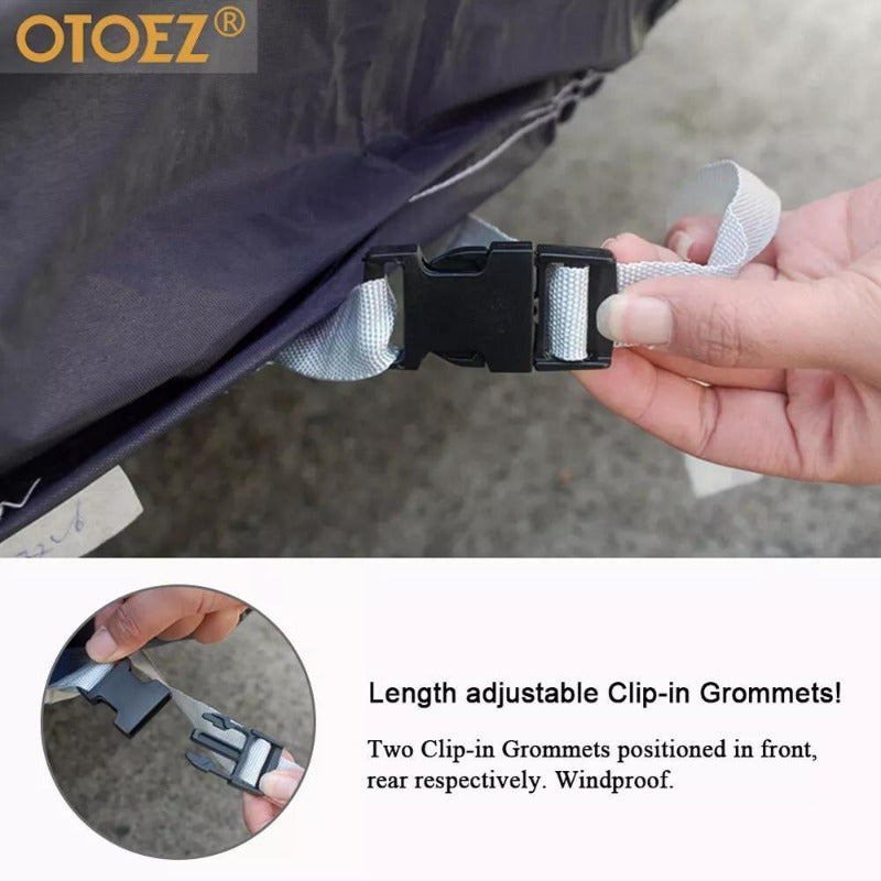 6-Layers Full Car Cover Waterproof All Weather Protection Anti-UV Cotton Lining