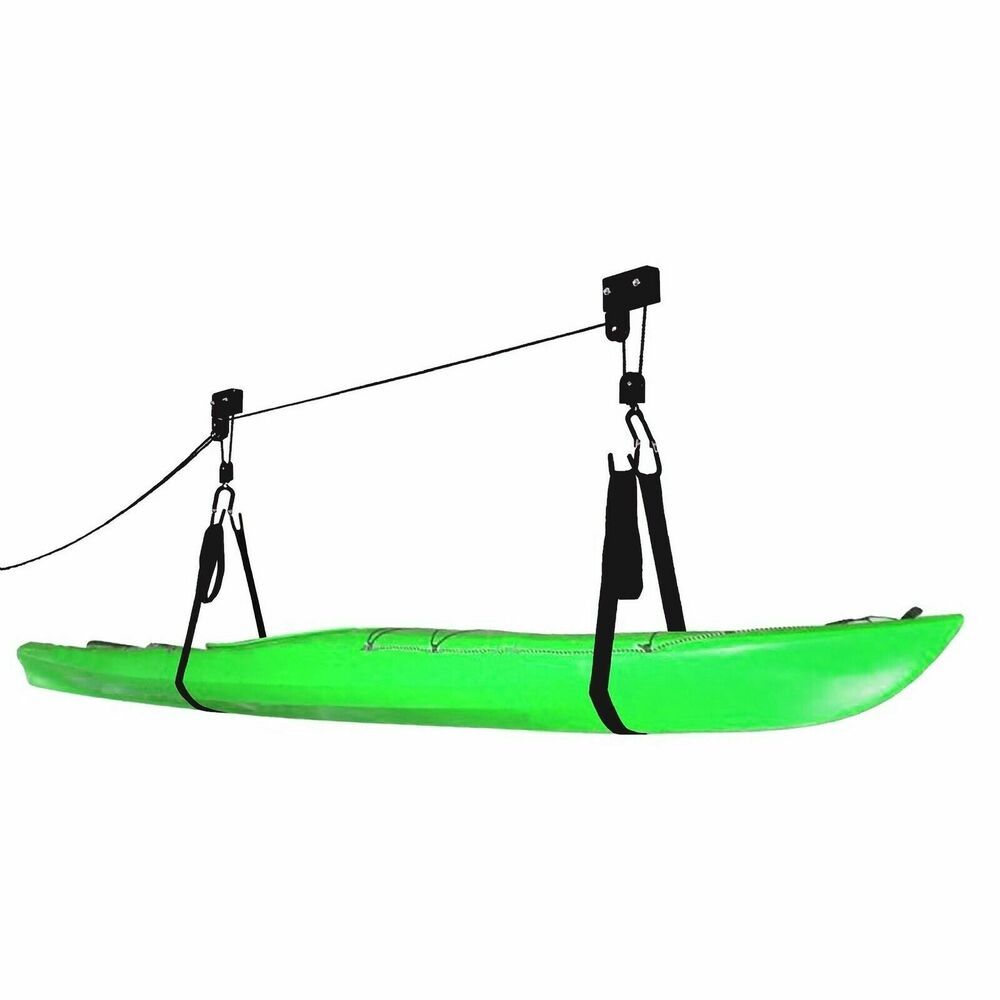 Kayak Hoist Lift - 100 lb Capacity Garage Storage for Canoe and Ladders