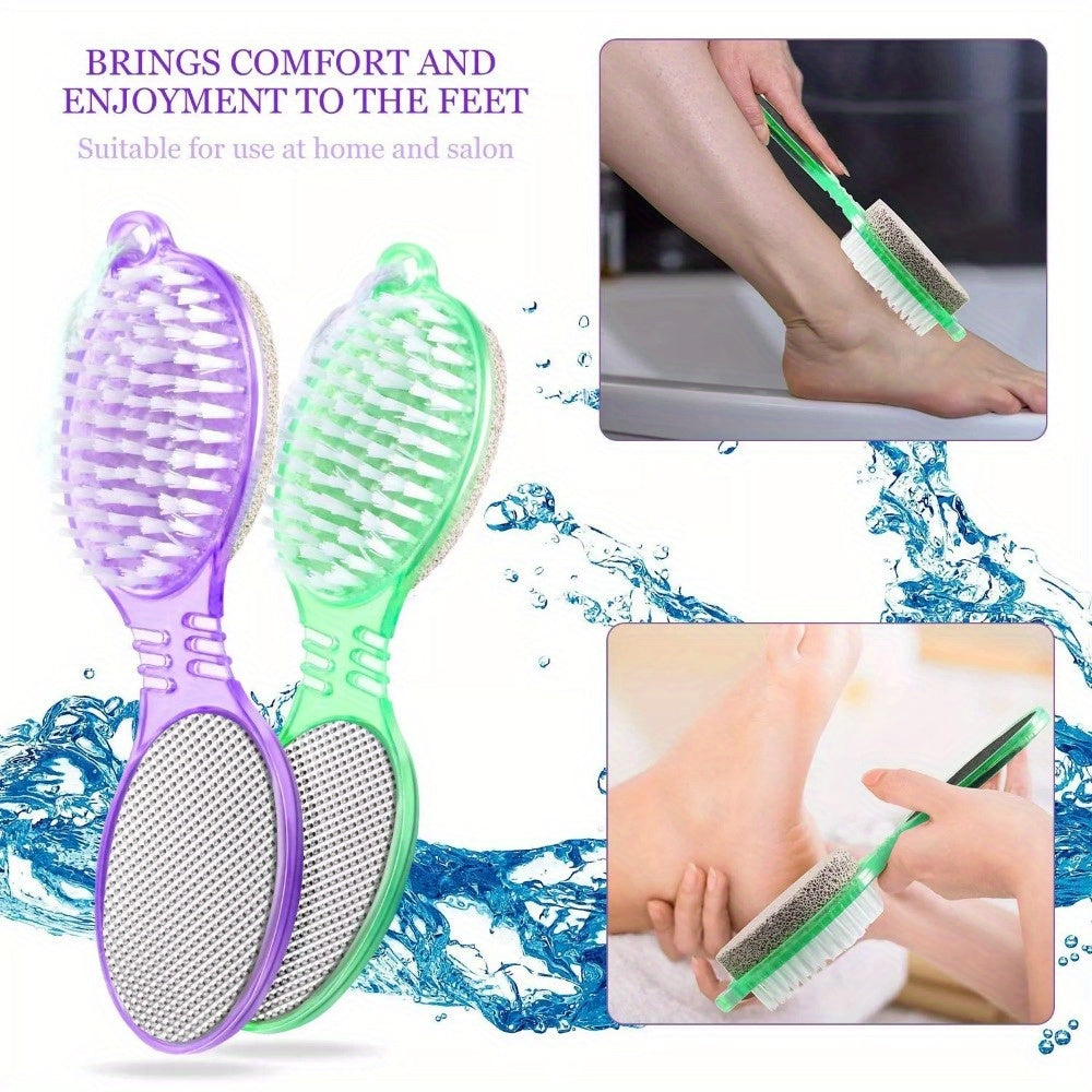 2 Pcs 4-in-1 Pedicure Paddle Kit - Smooth, Soften & Revive Your Feet!