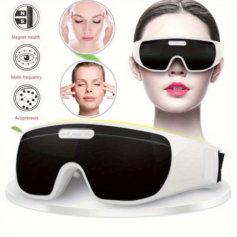 Eye Massager Electric Magnetic Vibration Pain Relieve TemplEye Fatigue Machine