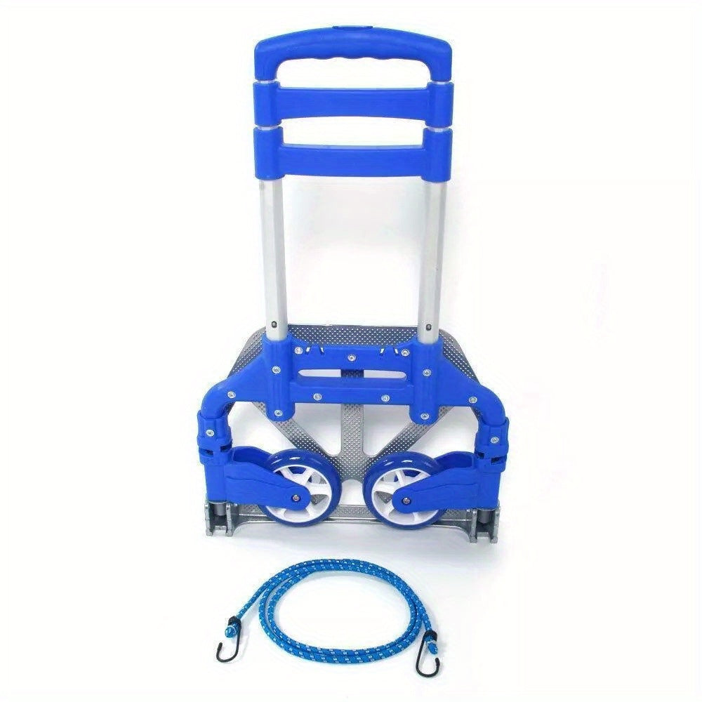 Folding Luggage Cart Hand Trolley for Travel & Shopping - 170lb Capacity