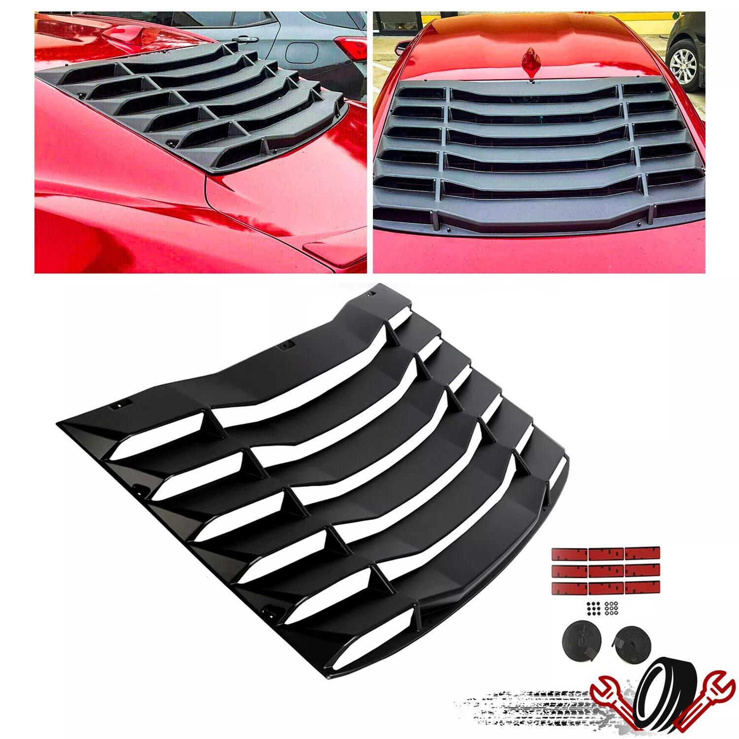 Matte Black Rear Window Louver Sun Shade Cover for 2016-2023 Chevrolet Camaro