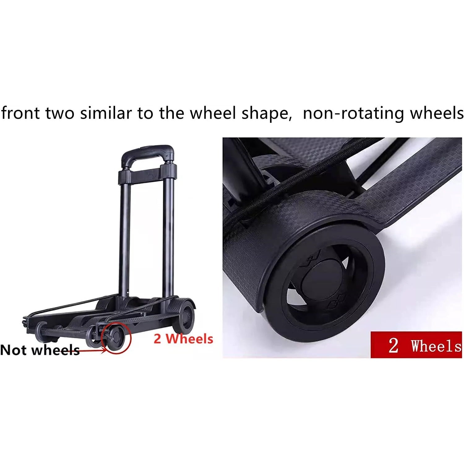 Portable Folding Luggage Cart - Compact Travel Shopping Boat Hand Trolley