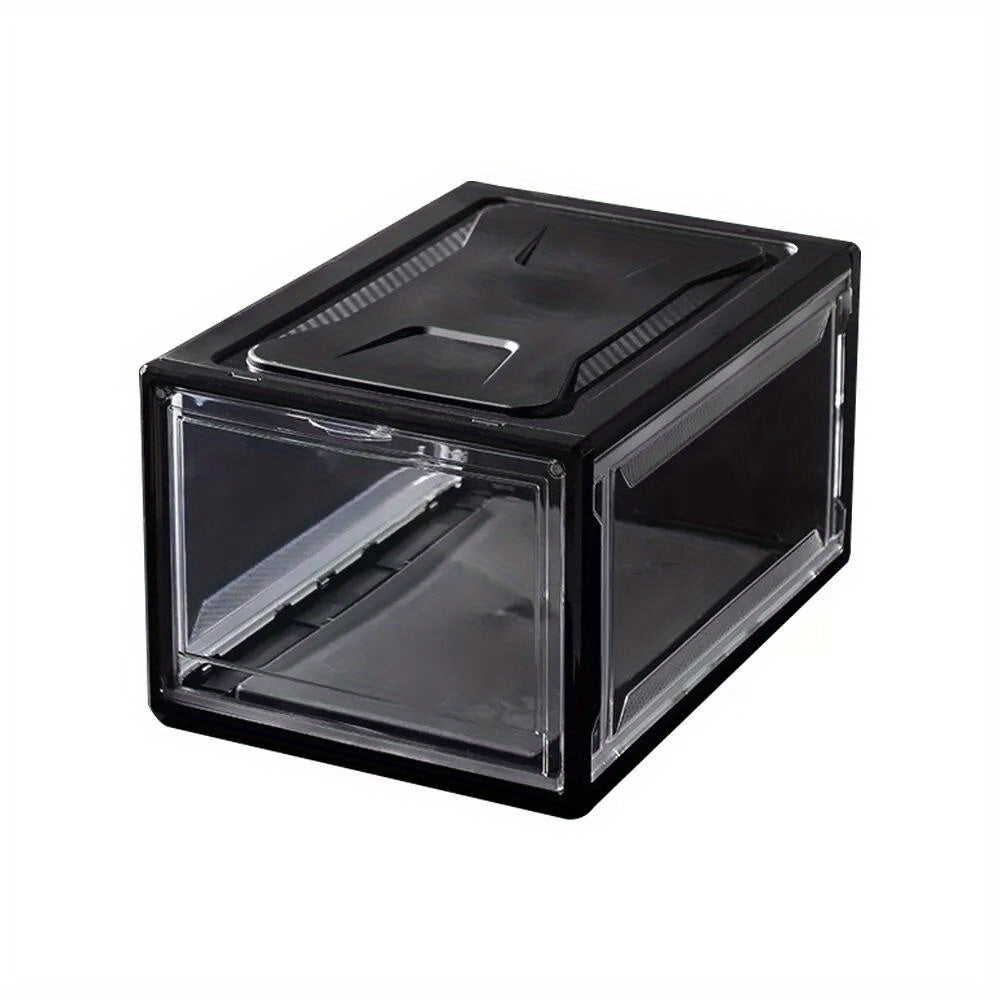 10Pack Shoe Box Stackable Magnetic Drop-Front Sneaker Container Storage Case XL