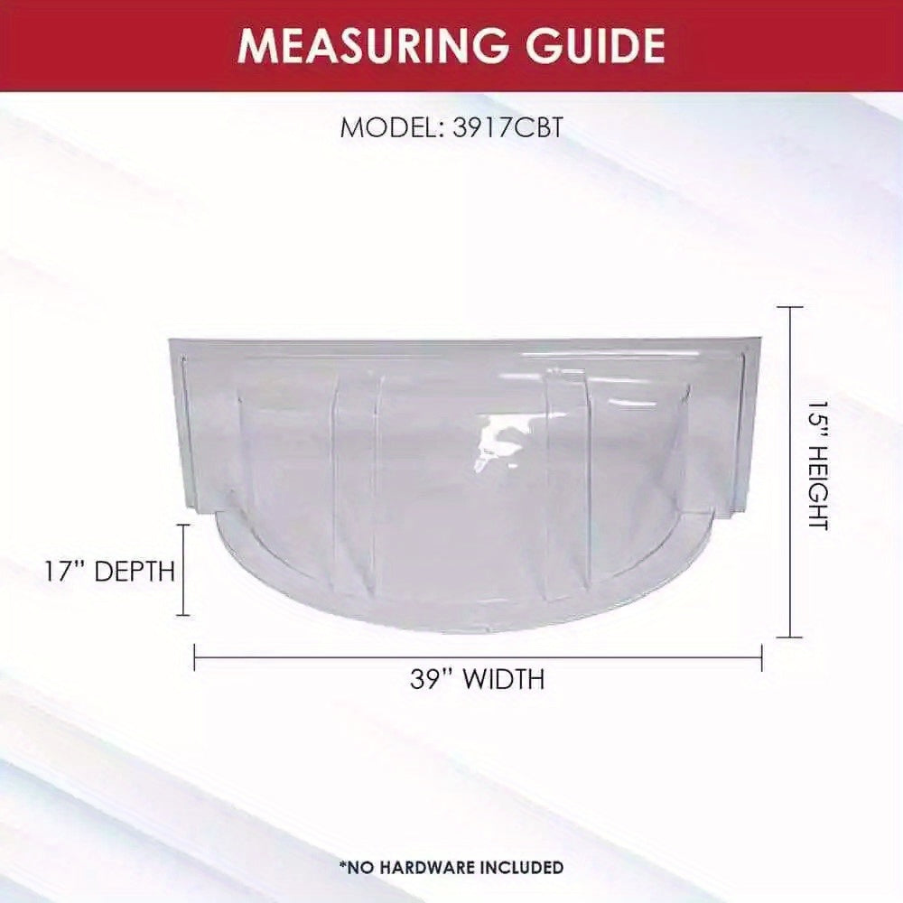 Round Bubble Window Well Cover, 39x17x15 in, Economy Design, 1 Pack