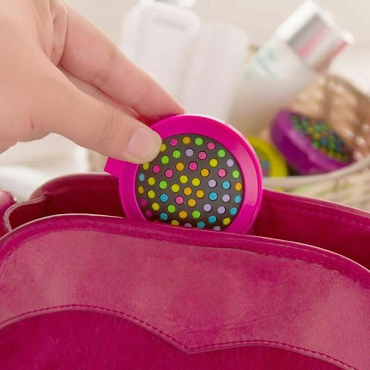 Random Color 3-Pack Folding Hair Brush & Mirror - Compact, Travel-Friendly & Purse-Ready!