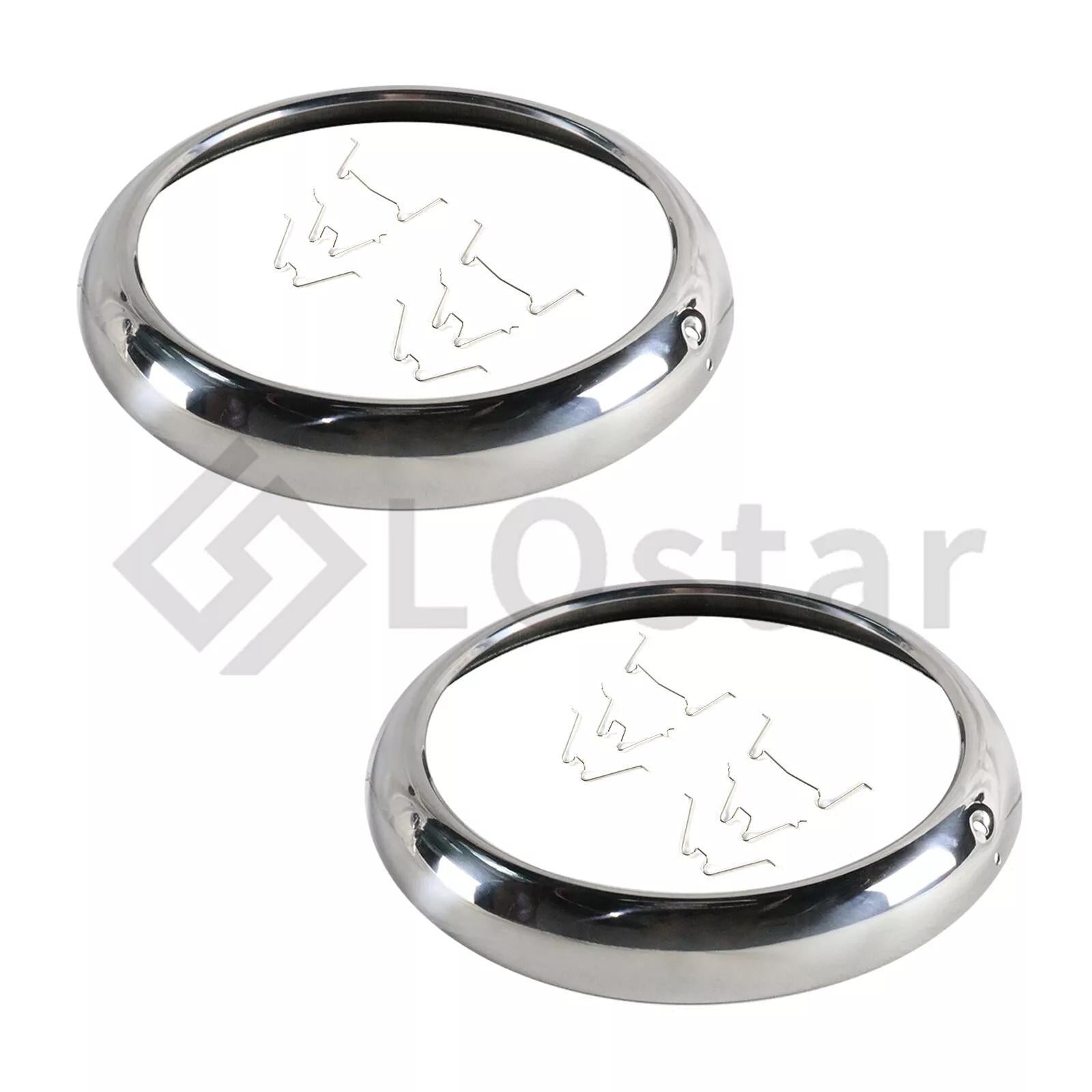 2 x Headlight Bezels w/Clips For 1947-55 Chevy GMC Truck 1949-52 Chevy Passenger