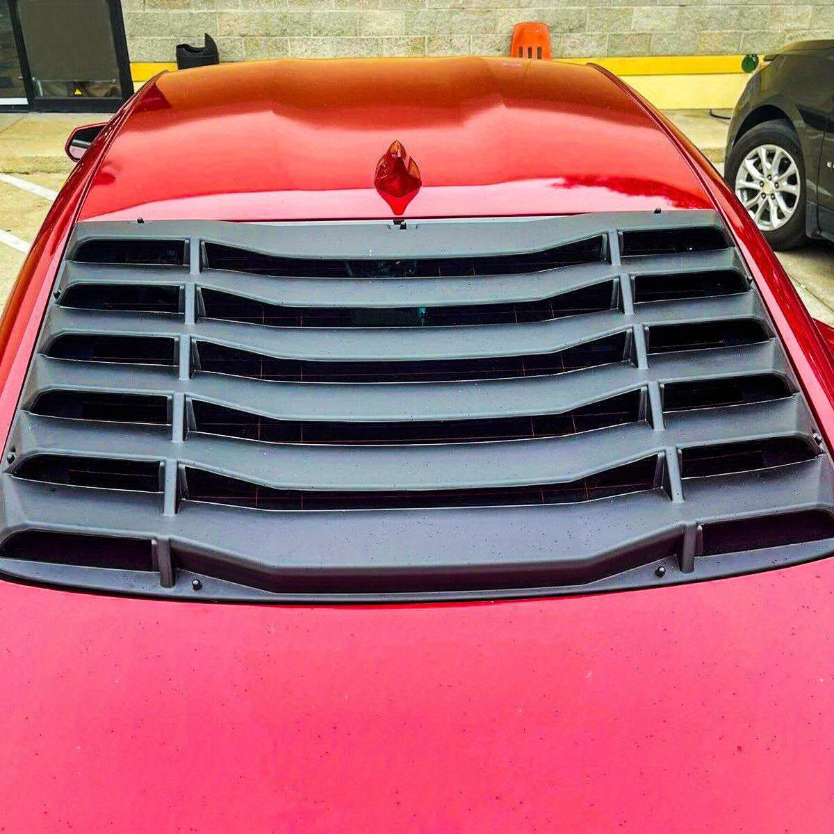 Matte Black Rear Window Louver Sun Shade Cover for 2016-2023 Chevrolet Camaro