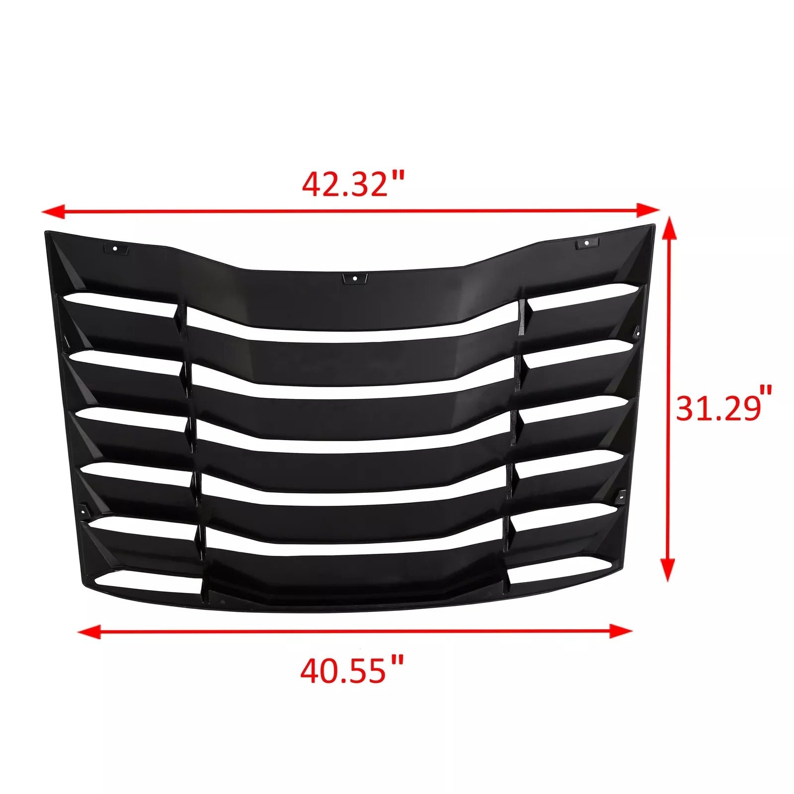 Matte Black Rear Window Louver Sun Shade Cover for 2016-2023 Chevrolet Camaro