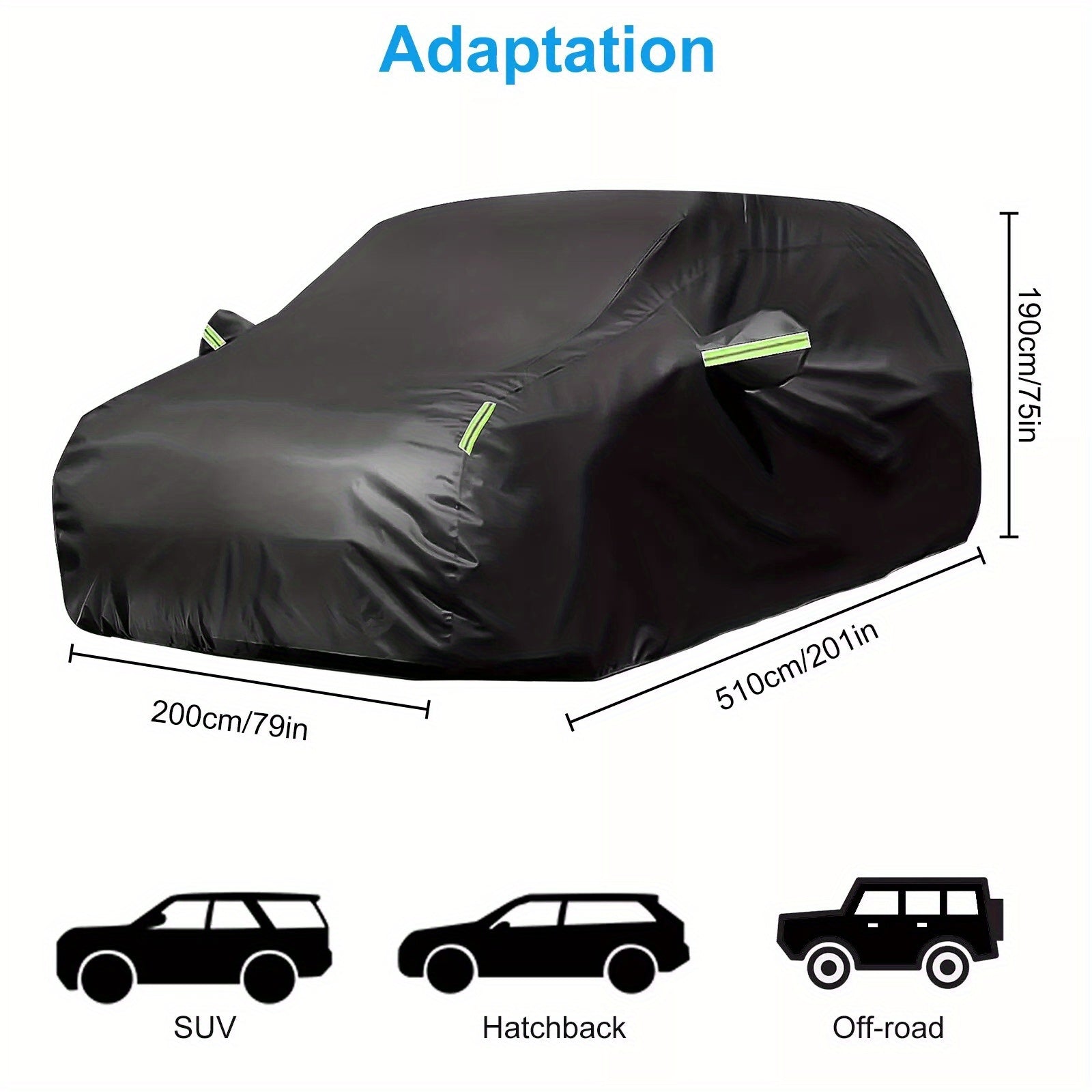 Universal XXL SUV Car Cover - Waterproof Outdoor All-Weather Sun Protection