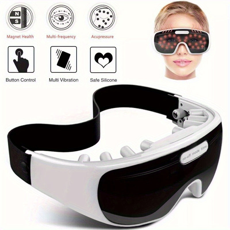 Eye Massager Electric Magnetic Vibration Pain Relieve TemplEye Fatigue Machine