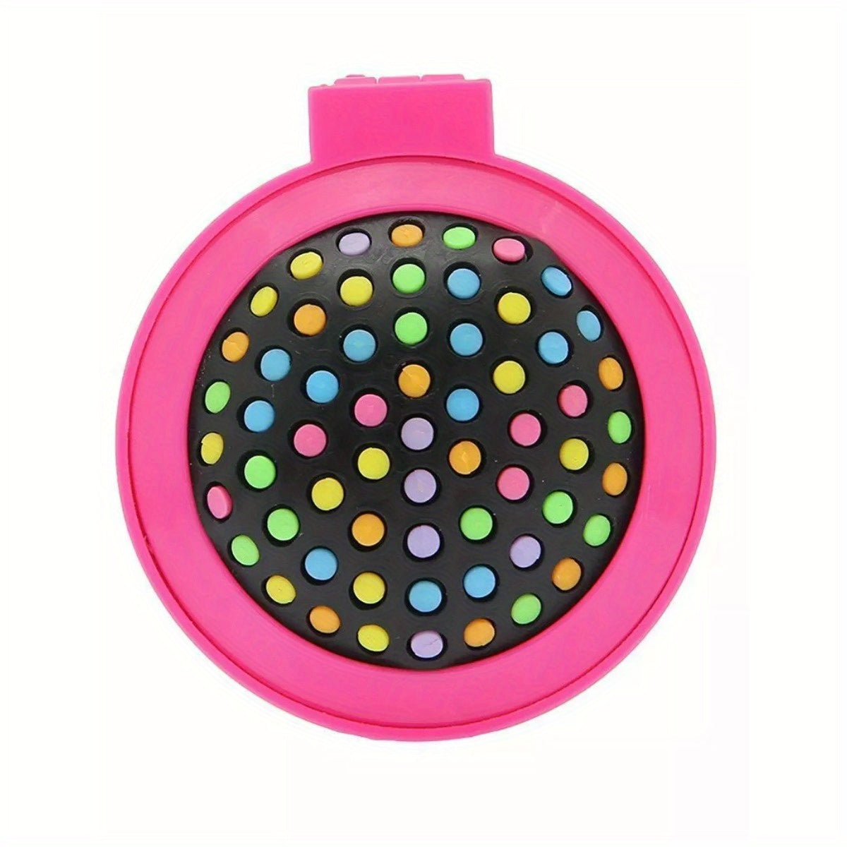 Random Color 3-Pack Folding Hair Brush & Mirror - Compact, Travel-Friendly & Purse-Ready!