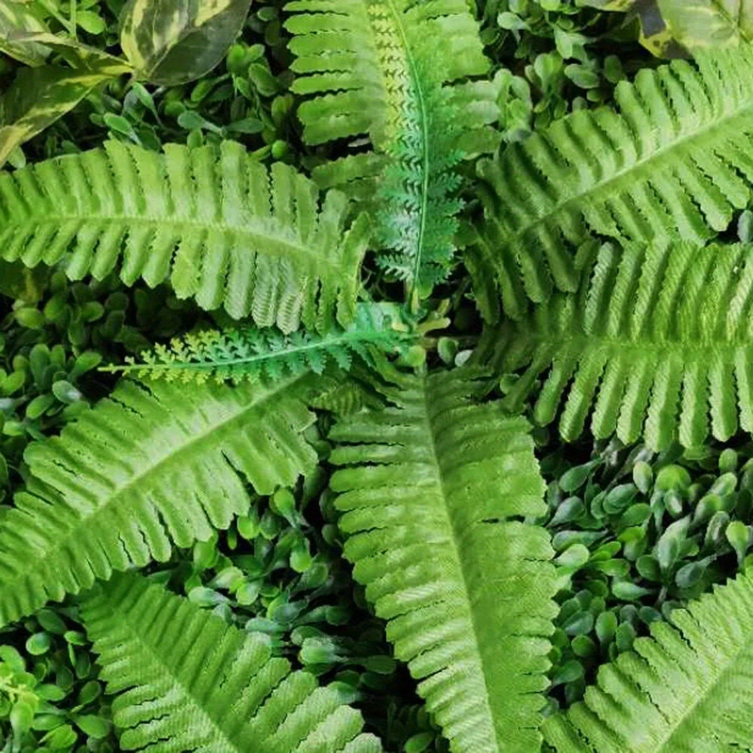 9 Pcs Artificial Greenery Wall Hedge Grass Panels Foliage Fence Decoration