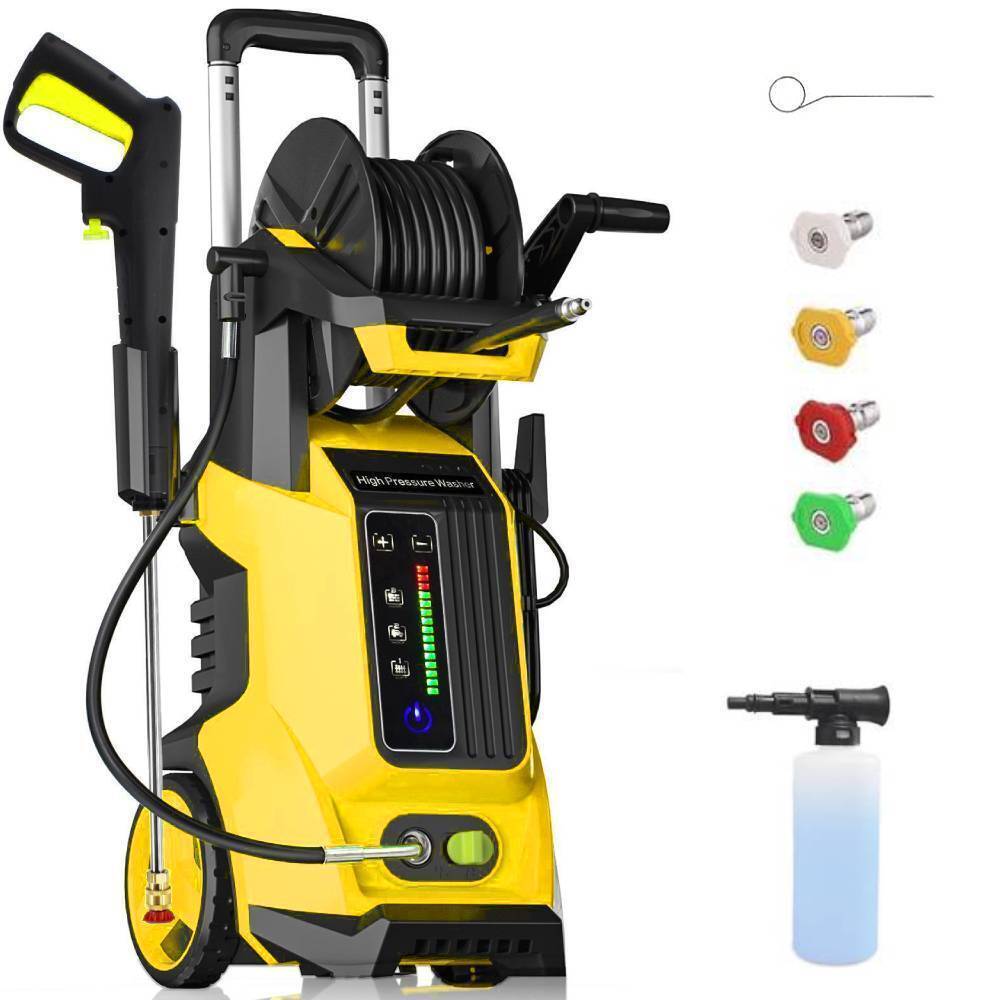 3800PSI Electric High Pressure Washer w/Touch Screen Adjustment Pressure 2.8 GPM
