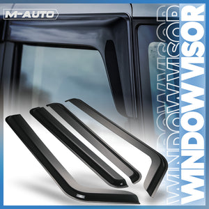 Smoke Tinted Window Visor Shade β Rain & Wind Deflector Guard for 06-10 Hummer H3